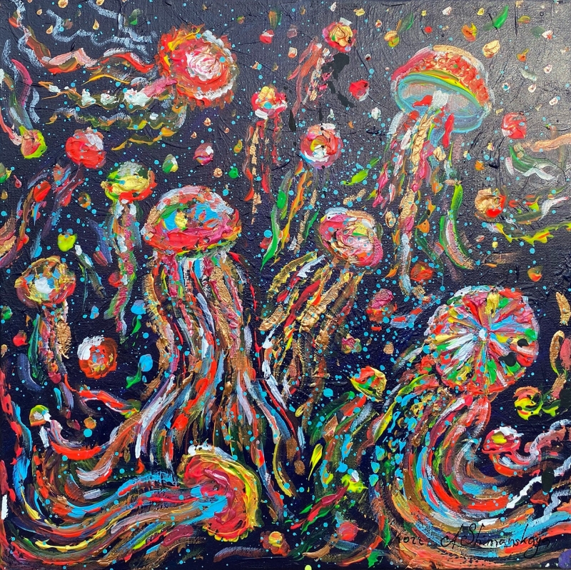 The rhythms of the ocean by artist Anastasia Shimanskaya